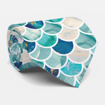 Bubble Aqua turquoise marmer mermaid fish scales