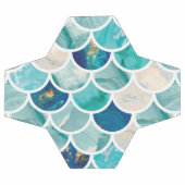 Bubble Aqua turquoise marmer mermaid fish scales Voetbal (Enkel)