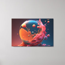 Bubble Art Canvas Afdruk