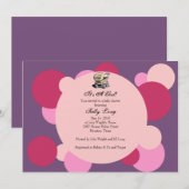 Bubble Baby shower Invitation Kaart (Voorkant / Achterkant)
