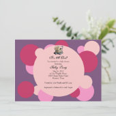 Bubble Baby shower Invitation Kaart (Staand voorkant)