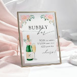 Bubble Bar Bridal Showe Foto Afdruk<br><div class="desc">Deze leuke accessoire is perfect voor je feest als je het aanpast!</div>
