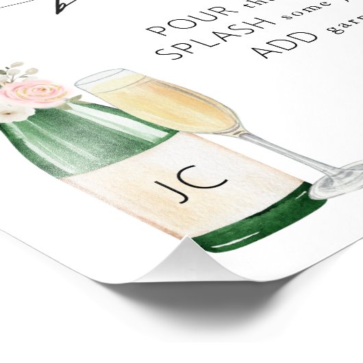 Bubble Bar Bridal Showe Foto Afdruk (Hoek)