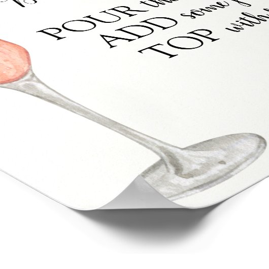 Bubble Bar Drink Sign Poster (Hoek)