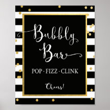 Bubble Bar Pop Fizz Clink Sign.