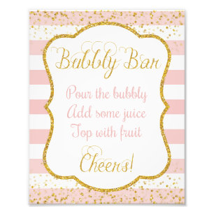 Bubble Bar Sign ・ Vrijgezellenfeest 8 x 10 Afdrukk Foto Afdruk
