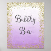 Bubble Bar Wedding Poster Print (Voorkant)