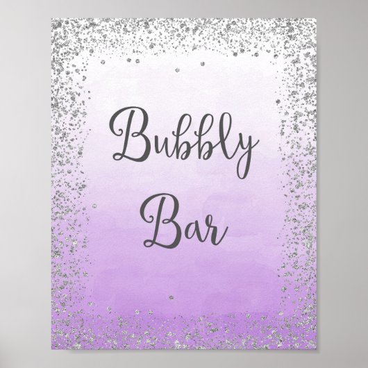 Bubble Bar Wedding Poster Print (Voorkant)