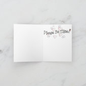 Bubble barsten feestdagen kaart (Binnen)