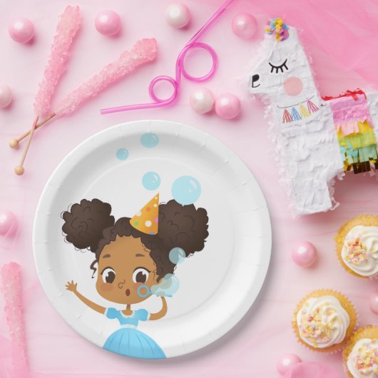Bubble Bash Birthday Borden Papieren Bordje (Feest)