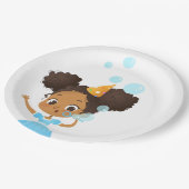 Bubble Bash Birthday Borden Papieren Bordje (Gekanteld)