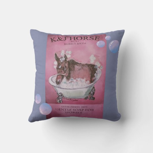 BUBBLE BATH ADD I DESIGNED Fleece Blanket Kussen (Achterkant)