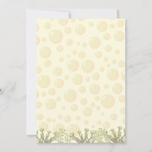 Bubble Bath Baby shower Kaart (Achterkant)