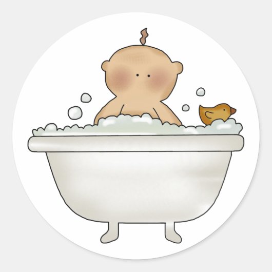 Bubble Bath Baby Stickers (Voorkant)