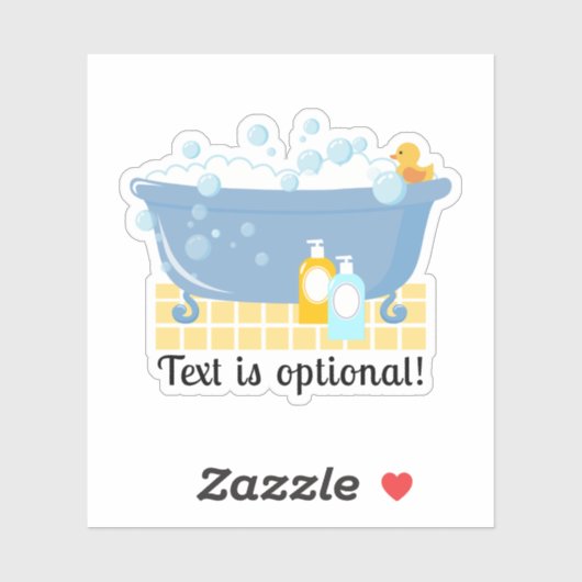 Bubble Bath Bath Tub Sticker (Vel)