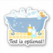 Bubble Bath Bath Tub Sticker (Voorkant)