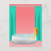 Bubble Bath Briefkaart (Voorkant)