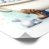 Bubble Bath Giraffe Poster (Hoek)