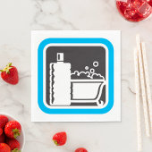 Bubble Bath Icon Napkins Servet