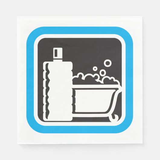 Bubble Bath Icon Napkins Servet (Voorkant)