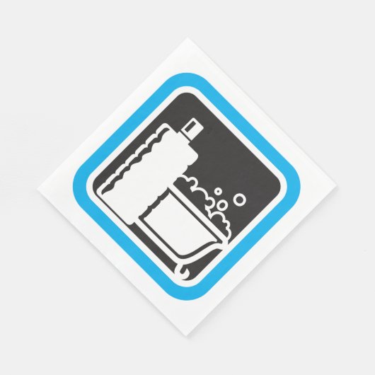 Bubble Bath Icon Napkins Servet (Hoek)