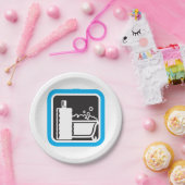 Bubble Bath Icon Paper Borden Papieren Bordje (Feest)