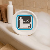 Bubble Bath Icon Paper Borden Papieren Bordje