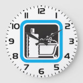 Bubble Bath Icon Relaxing Bathroom Spa Grote Klok (Voorkant)