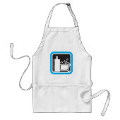 Bubble Bath Icon Relaxing Bathroom Spa Standaard Schort (Voorkant)