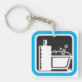 Bubble Bath Icon Sleutelhanger (Voorkant)
