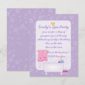 Bubble Bath Kaart (Voorkant / Achterkant)