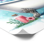 Bubble Bath Koe Poster (Hoek)