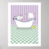 BUBBLE BATH KOE poster Sandra Boynton (Voorkant)