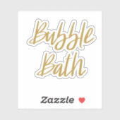 Bubble Bath Opslag Sticker (Vel)