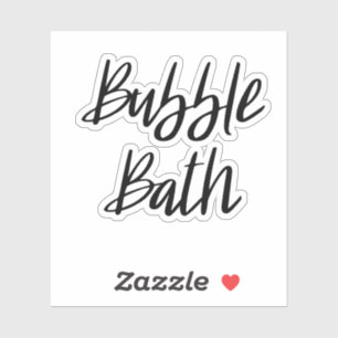 Bubble Bath Opslag Sticker