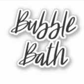 Bubble Bath Opslag Sticker (Voorkant)