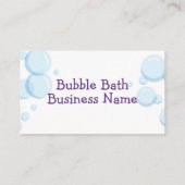 Bubble Bath Soap Visitekaartje (Achterkant)