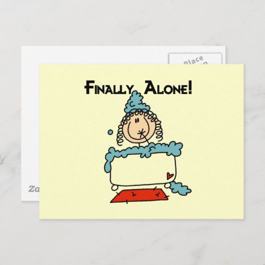 Bubble Bath Tshirts and Gifts Briefkaart (Voorkant / Achterkant)