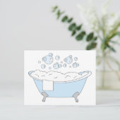 Bubble Bathtub Briefkaart (Staand voorkant)