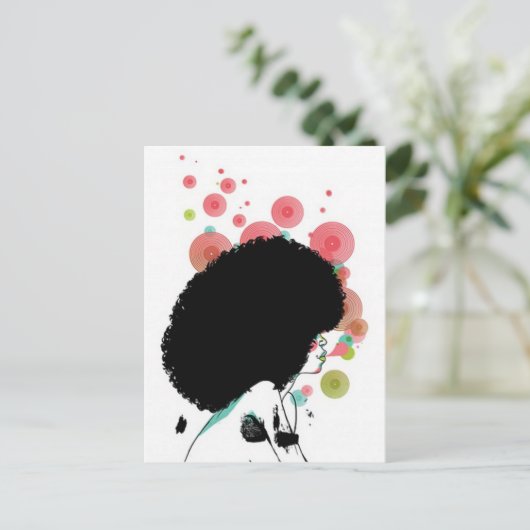 Bubble Bee Briefkaart (Staand voorkant)