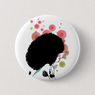 Bubble Bee Ronde Button 5,7 Cm