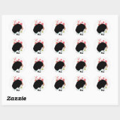 Bubble Bee Ronde Sticker (Vel)