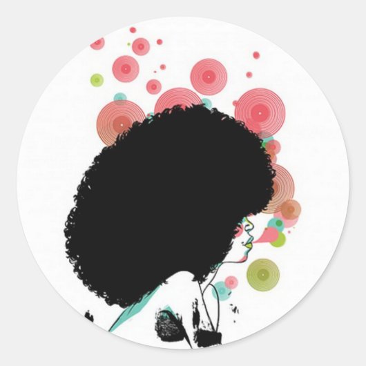 Bubble Bee Ronde Sticker (Voorkant)