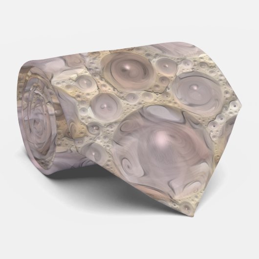 Bubble Beige Stropdas (Opgerold)