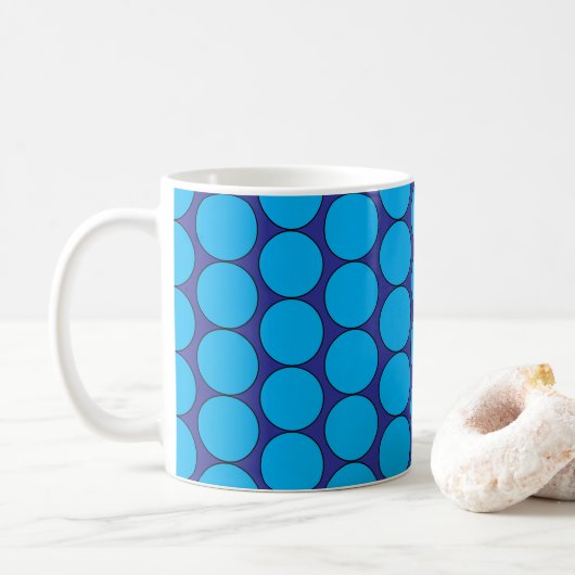 "BUBBLE-BERRY" POP-ART KOFFIE KOFFIEMOK (Met donut)