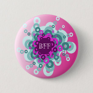 BUBBLE Best Friends Forever Ronde Button 5,7 Cm