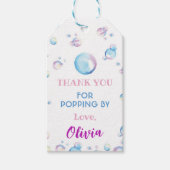 Bubble Birthday Dank u Label Summer Party Cadeaulabel (Voorkant)