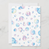 Bubble Birthday Invitation Pop on Over Kaart (Achterkant)