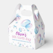 Bubble Birthday Party Favor Box Pop on Over Bedankdoosjes (Achterkant)