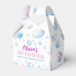 Bubble Birthday Party Favor Box Pop on Over Bedankdoosjes
